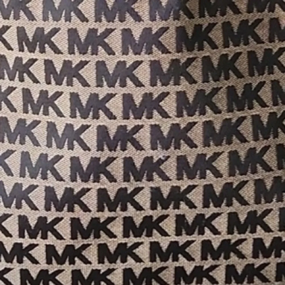 Michael Kors Black Jaquard Signature Canvas with Leather Straps Abbey Backpack